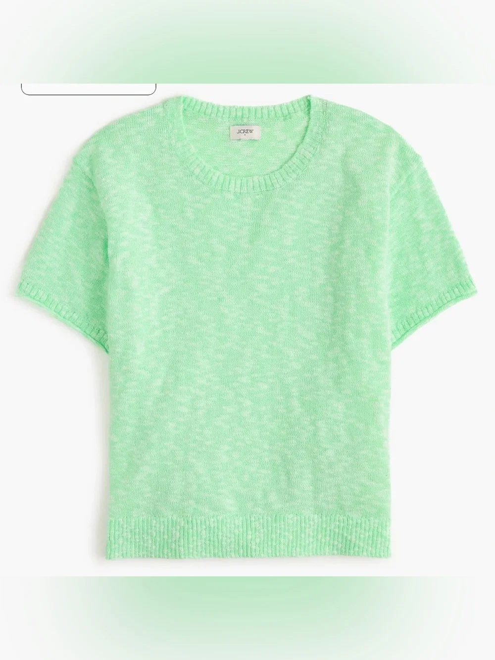 J. Crew Short-Sleeve Relaxed Beach Sweater